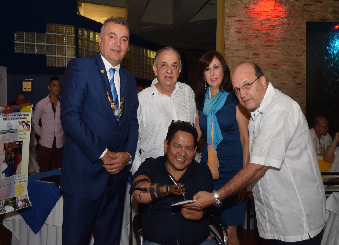 Camilo Hernández; Gobernador del Distrito, Miller Silva Quiroga, Carlos Eduardo Rojas, Aida Henao, Alberto Tres Palacios.